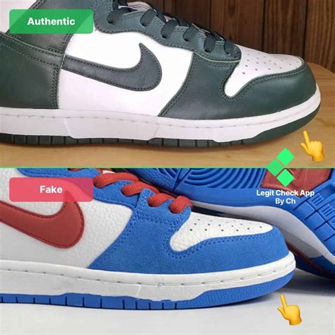 fake Nike dunks heel check